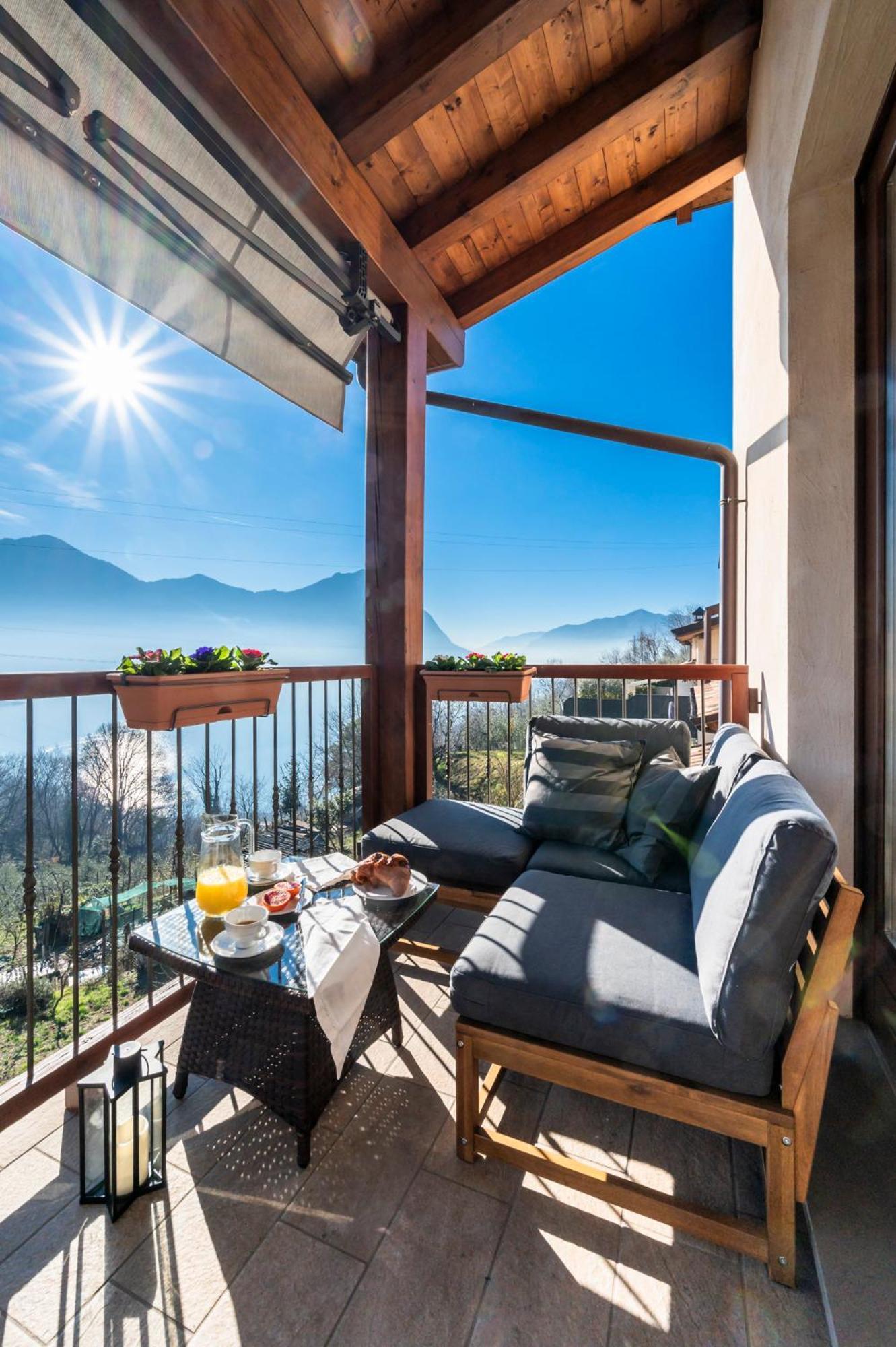 Iseo Lake Villa Con Vista Lago E Piscina Коста Волпино Екстериор снимка